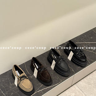 INSHUA 蝴蝶结系带厚底乐福鞋 26ss vogue 控 鞋 新品