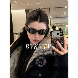 INSHUA都在等 28新品 26FW复古猫眼发箍太阳眼镜护 太阳眼镜