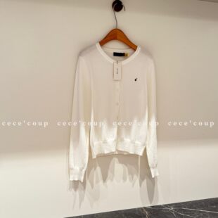 27新品 定染面料 女 刺绣圆领针织开衫 毛衣 26FW INSHUA