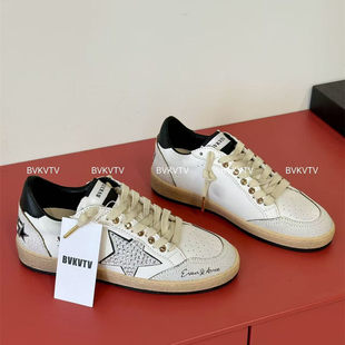 INSHUA出口渠道 金属字母做旧水钻星星小脏鞋 休闲板鞋 26s新款