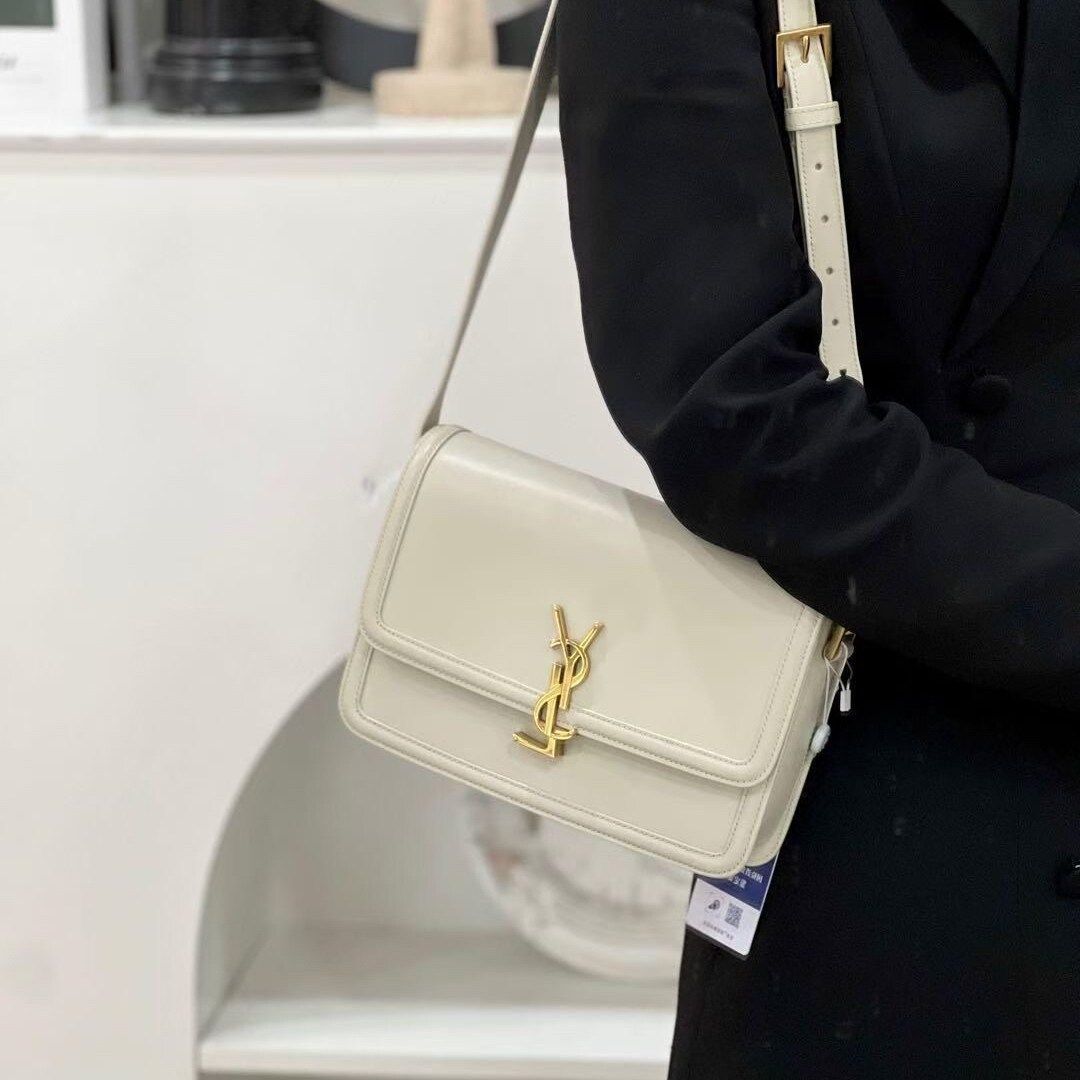 宝藏款 Solferino豆腐邮差包BOX金标牛皮单肩腋下斜挎方包1219