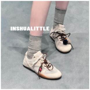 德训鞋 INSHUA03 女士2cm 网面拼接休闲鞋 26s新款 好穿到不想脱
