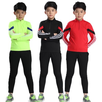 儿童成人比赛长袖足球服冬装