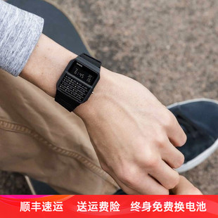 casio卡西欧手表男女绝命毒师同款小方表计算器情侣表CA-53WF MQ