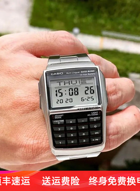 casio卡西欧手表绝命毒师老白同款复古计算器防水男女表
