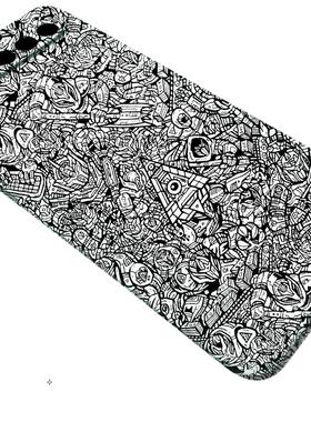 机肤3M贴纸魅族17  18 pro魅族20 pro全包背贴碳纤背膜迷彩矩阵蜂巢dbrand魅族21