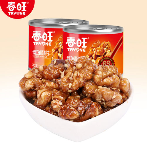 春旺琥珀核桃仁罐装坚果孕妇休闲