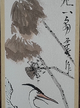 国画写生书签纯手绘