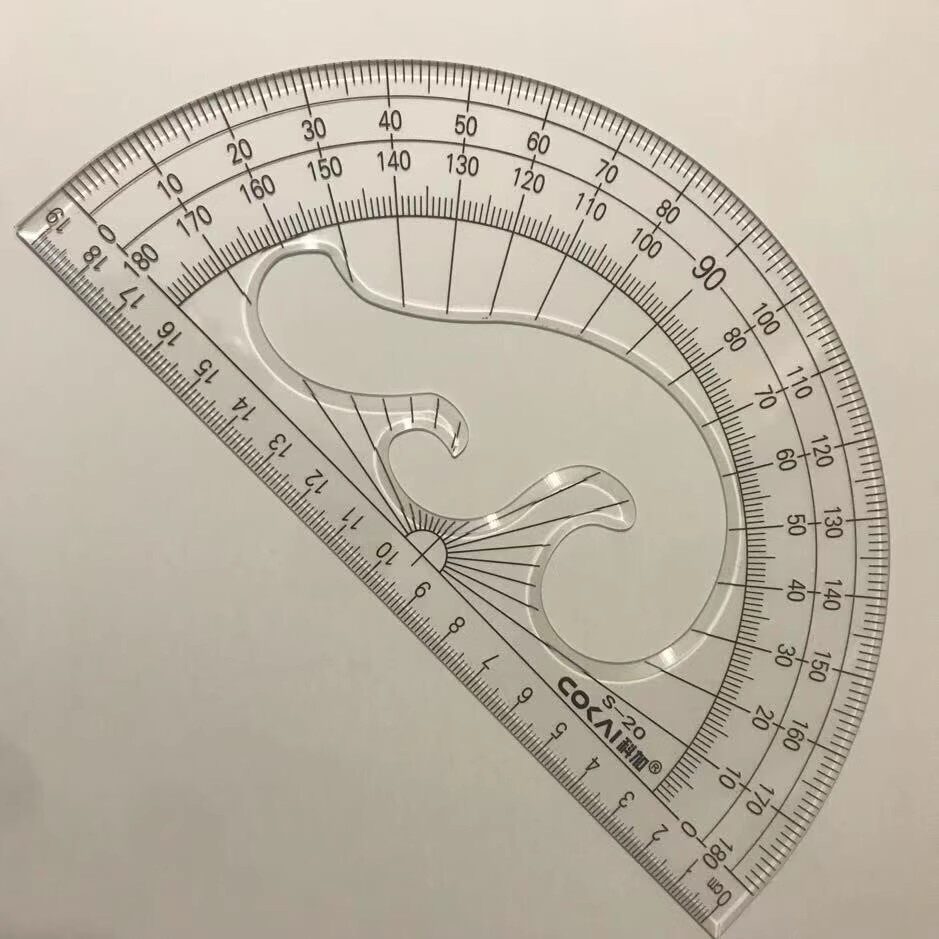包邮大号量角器 透明半圆量角器 直径20 25cm学生量角尺 测量工具