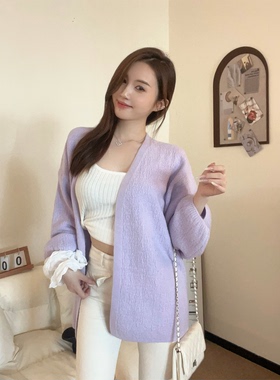 babe soulis 2025新款韩系圆领毛衣女宽松显瘦针织衫上衣女