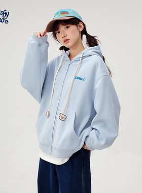 诺诺公主S1N初中生加绒卫衣外套女春秋2026青少年女大童高中学生