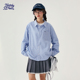 青少年设计感上衣 新款 诺诺公主S1N初中生高智学院格子衬衫 女春季