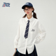 百搭学生学院风内搭上衣女 新款 诺诺公主S1N初中生白衬衫 2026春季