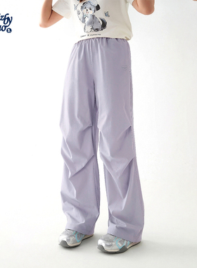 诺诺公主S1N初中生2026夏季新款户外休闲裤女青少年薄款运动裤子