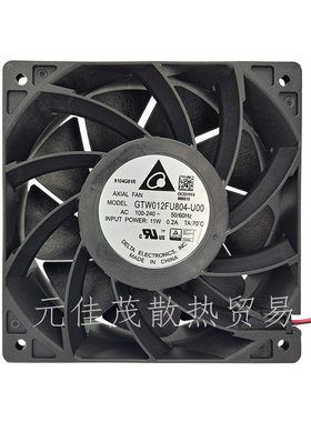 台达GTW012FU804-U00 AEC110V-220V 12038 12CM交流散热风扇
