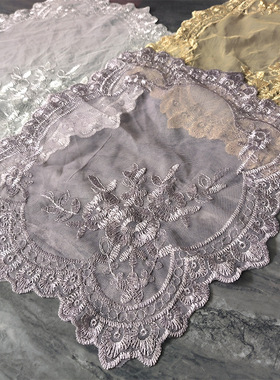 蕾丝网纱刺绣桌布欧式镂空绣花餐垫茶几垫子装饰布艺餐桌盖巾