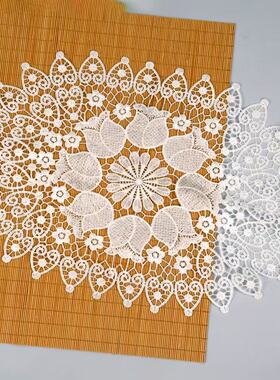 镂空蕾丝刺绣桌布桌垫桌旗防尘盖布欧式复古装饰布艺花瓶台灯垫子