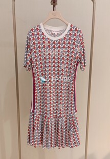 春夏款红色奇幻星愿运动系列印花设计感连衣裙 EGIEA4709A-1999