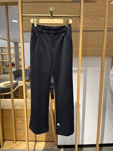 HFKPA6406A 显瘦微喇长裤 1999 黑色修身 大雅家春夏款