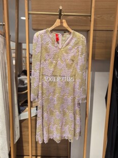 16999 EPIPA4659A 春夏款 高端系列粉色水溶刺绣蕾丝连衣裙