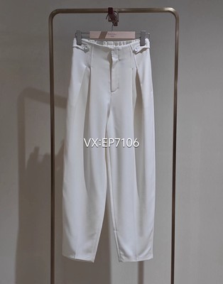 春夏款米色细腻澳洲精纺羊毛白色西装裤子 EGKPW6439A-2999