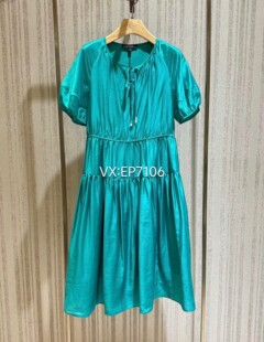 HFJEA4658A 大雅家春夏款 松紧腰连衣裙 灯笼袖 2599 绿色时尚