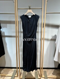 EGKES4619A 连衣裙 4299 宴会修身 黑色真丝无袖