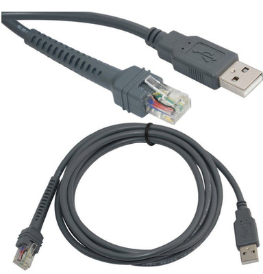 斑马MOTO讯宝 DS9208/DS9808/DS6707/DS6708 扫描枪2米USB数据线