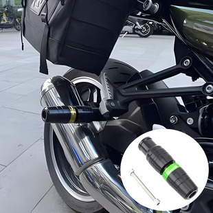适用川崎Z1000 SX R Z900/SE ZX10R改装排气防摔杆排气防摔球配件