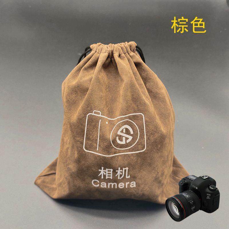 外出单反相机内胆防尘保护口袋耳机数码电子产品旅行绒布收纳袋子