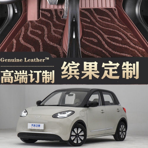 五菱缤果脚垫全包围专用真皮定制