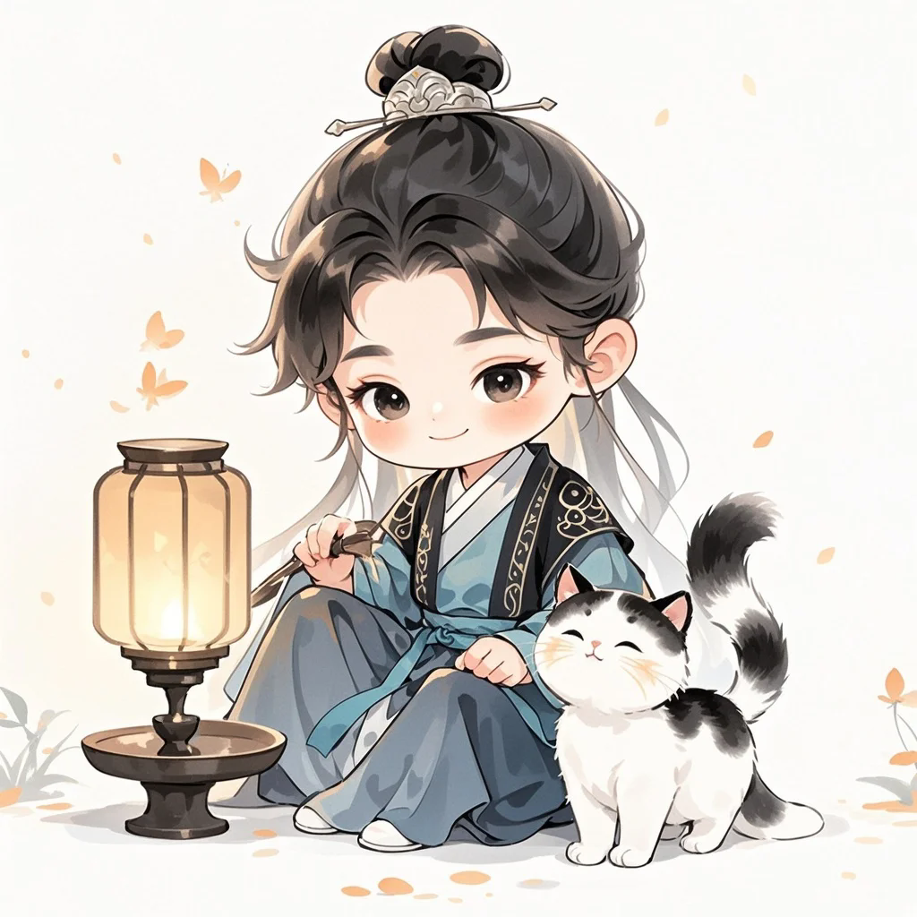 钻石画diy猫咪小公子卡通马赛克数字拼图粘贴点钻画手工家居装饰图片