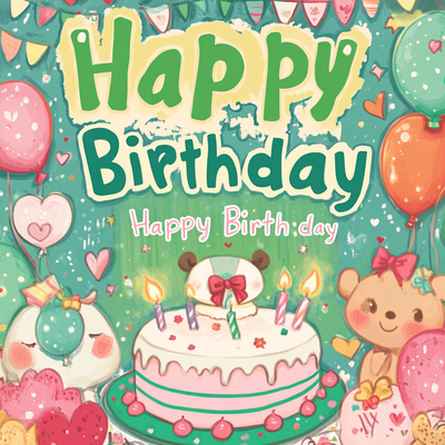 带框钻石画生日快乐diy卡通马赛克拼图粘贴画手工满钻相框