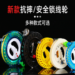 防倒转轴承手握轮 高档抗摔风筝轮盘 线盘尼龙线 放风筝线轮 新款