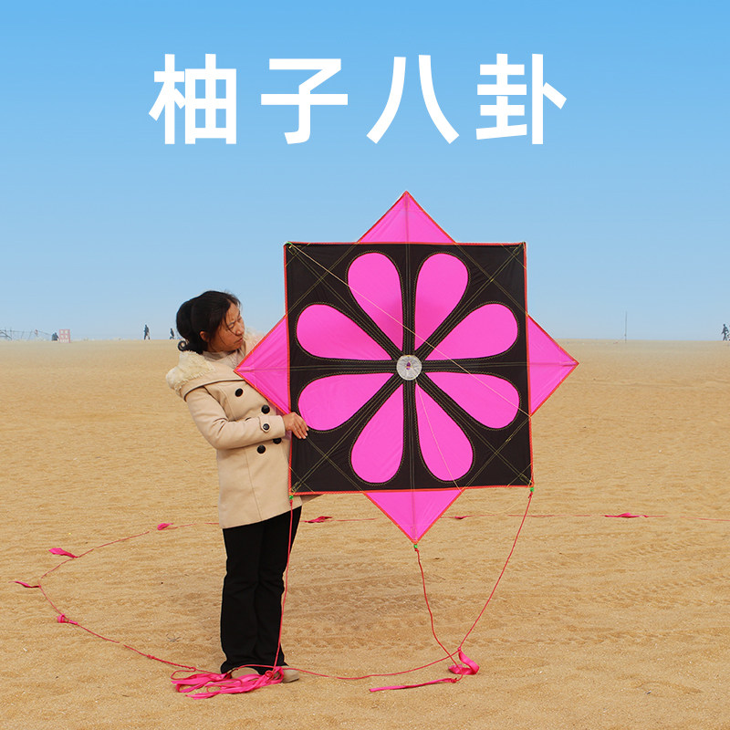 潍坊柚子八卦风筝抗大风好飞易飞专业成人高档老玩家