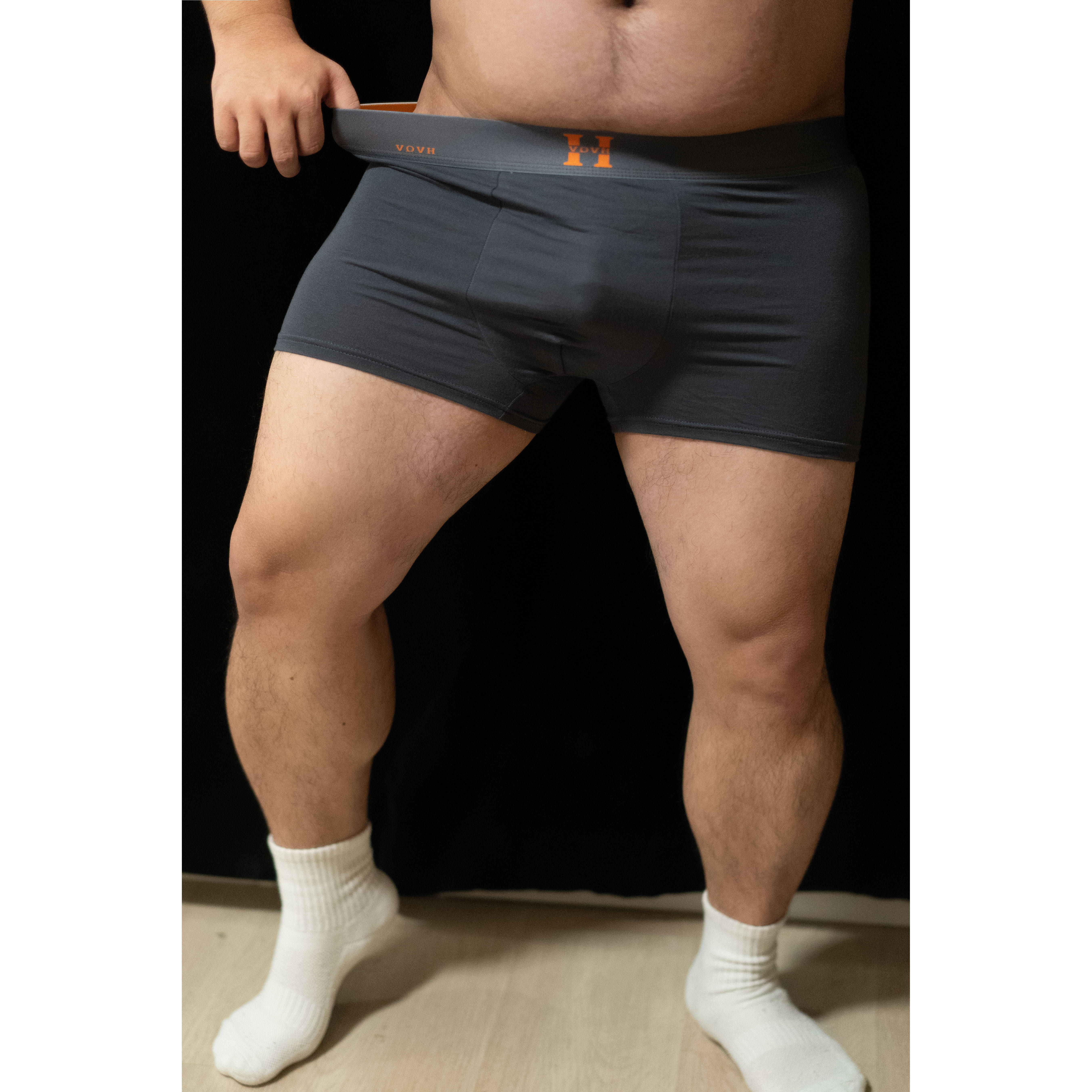 壮熊磁石男内裤科技温感中腰莫代尔薄款透气运动高弹大码平角内裤