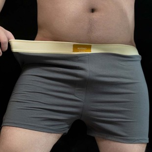 阿基内裤 大码款男士宽松舒适柔软透气四角裤纯色棉中腰阿罗裤