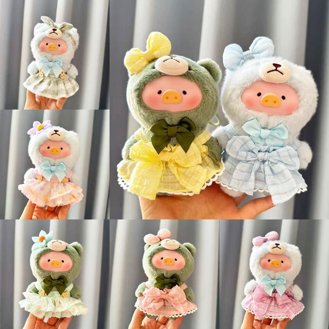仅衣服】挂件盲盒LuLu猪玩偶衣服毛绒挂件罐头猪糖果色裙子系列,模玩/动漫/周边/娃圈三坑/桌游,潮玩娃衣,淘宝优惠券,粉丝福利购,淘宝优惠卷