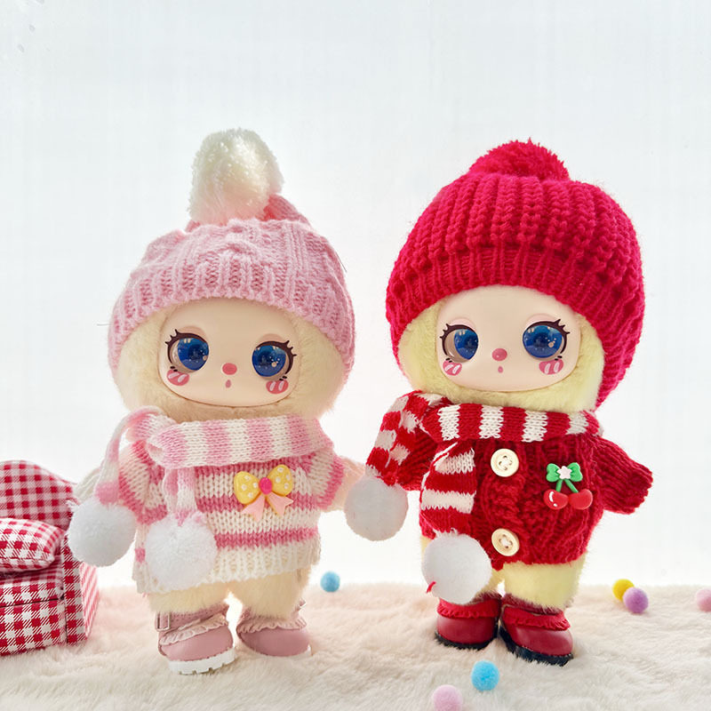 仅娃衣】16cm莉拉LUKY CAT挂件玩偶裙子毛绒娃娃衣针织毛衣套装萌,模玩/动漫/周边/娃圈三坑/桌游,潮玩娃衣,淘宝优惠券,粉丝福利购,淘宝优惠卷