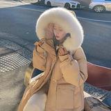 {现货}长款大毛领羽绒棉服235-359-P195-控288，女装棉衣/棉服，金十上