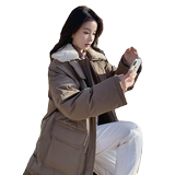 【现货】两色宽松中长款棉服235-8822-P195-控278，女装棉衣/棉服，金十上