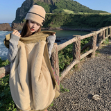 【现货】格子粗花呢领子可拆卸内胆兔毛外套235-350-P185-控278，女装短外套，金十上