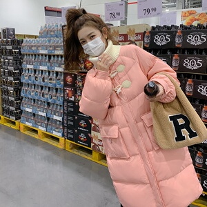 【现货】牛角扣中长款棉服外套235-9956-P195-控278