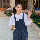 新品（现货）2024夏季薄款牛仔背带裤235-9971-P115-控168，女装牛仔裤，金十上