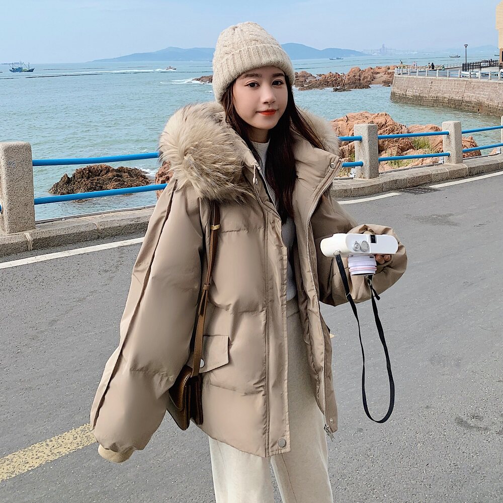 【现货】冬装大毛领短款棉衣235-M602-P165-K248,女装棉衣/棉服,金十上