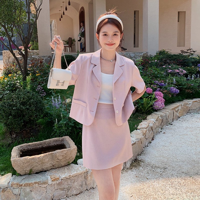 现货休闲西装两件套装235-302-P125-控178，女装套装/套裙，金十上