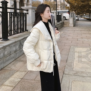 【现货】  海军领短款白鸭绒羽绒服235-9937-P235-控358图片