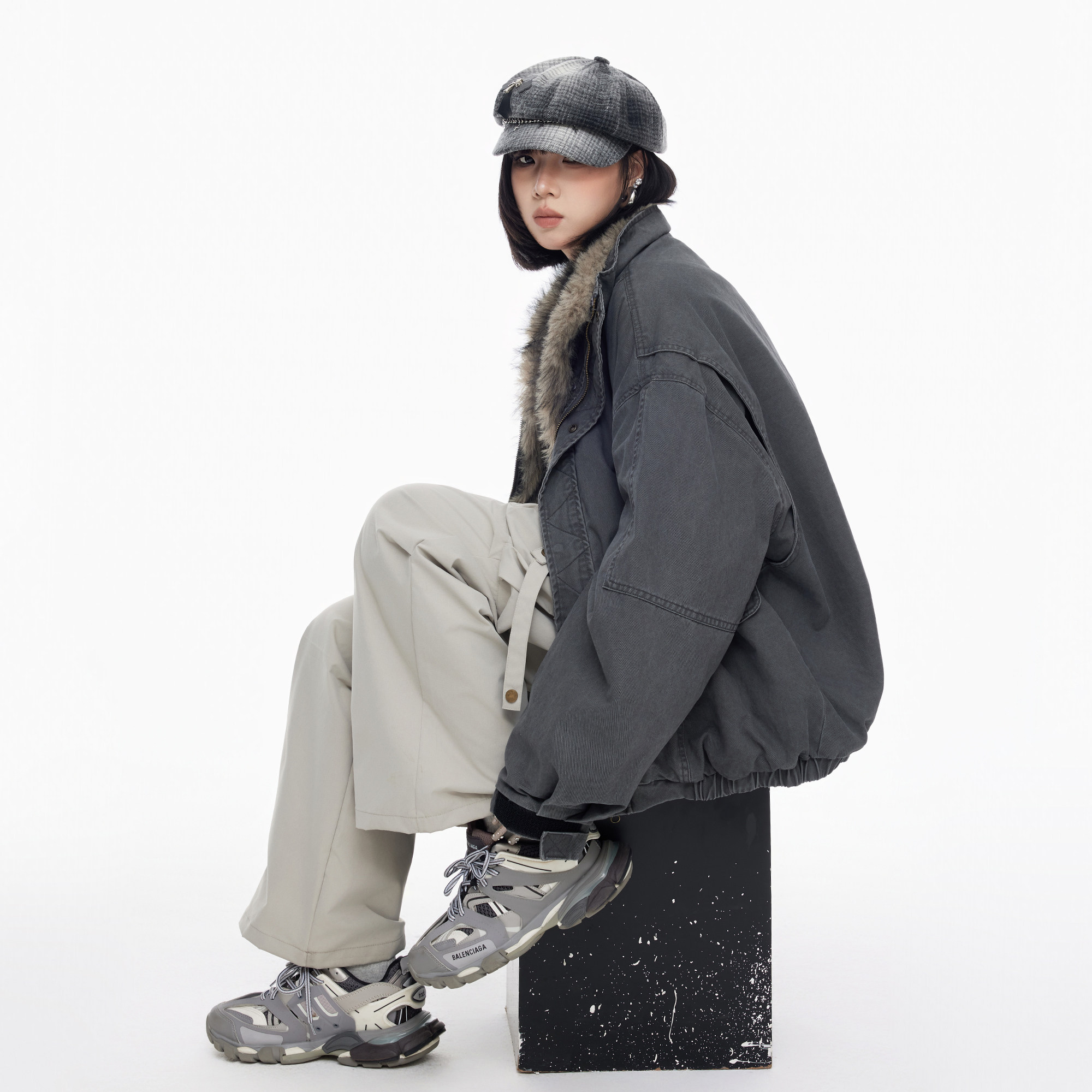 美式复古座山雕外套女加绒加厚2025新款冬季宽松情侣工装毛领棉衣,女装/女士精品,棉衣/棉服,淘宝优惠券,粉丝福利购,淘宝优惠卷