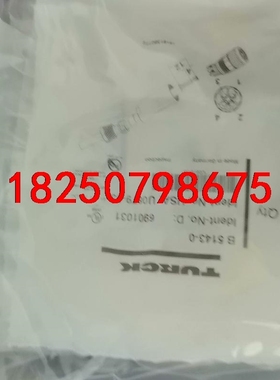 全新原装TURCK图尔克B5143-0四芯母头M8连接器接头议价