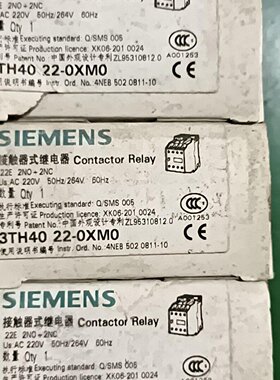 3TH40220XM0接触器式继电器全新西门子带包装现货议价